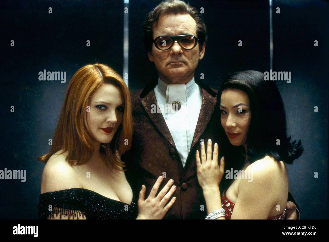 DREW BARRYMORE, Bill Murray, Lucy Liu, CHARLIE'S ANGELS, 2000 Foto Stock DREW BARRYMORE, Bill Murray, Lucy Liu, CHARLIE'S ANGELS, 2000 Foto Stock