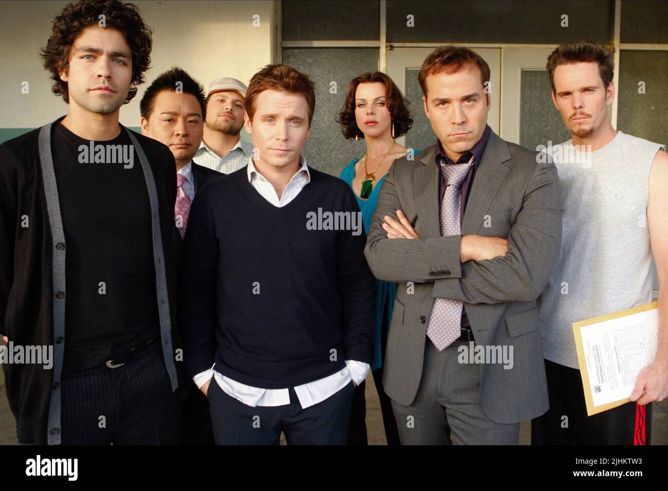 ADRIAN GRENIER, Rex Lee, JERRY FERRARA, Kevin Connolly, DEBI MAZAR, JEREMY PIVEN, KEVIN DILLON, Entourage 2004 Foto Stock