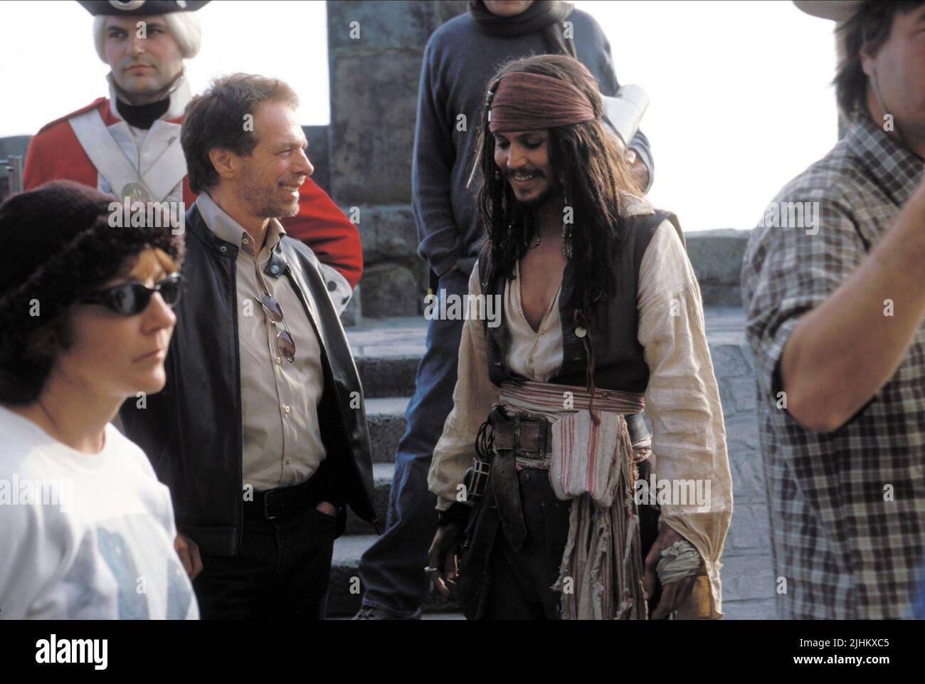 JERRY BRUCKHEIMER, Johnny Depp, pirati dei Caraibi: La maledizione della perla nera, 2003 Foto Stock