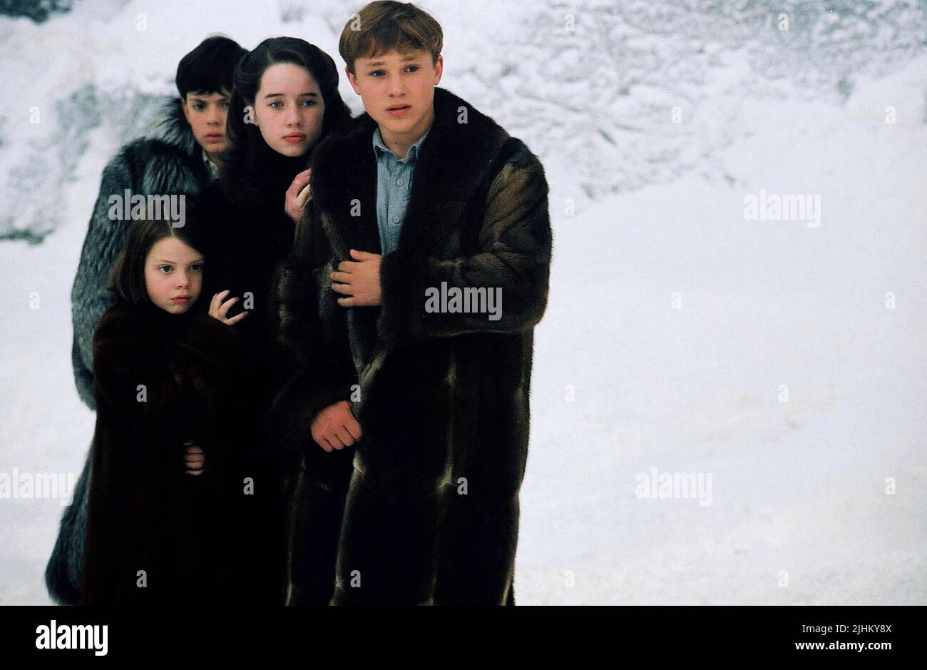 SKANDAR KEYNES, GEORGIE HENLEY, Anna Popplewell, William Moseley, Le cronache di Narnia: Il leone la strega e l'armadio, 2005 Foto Stock