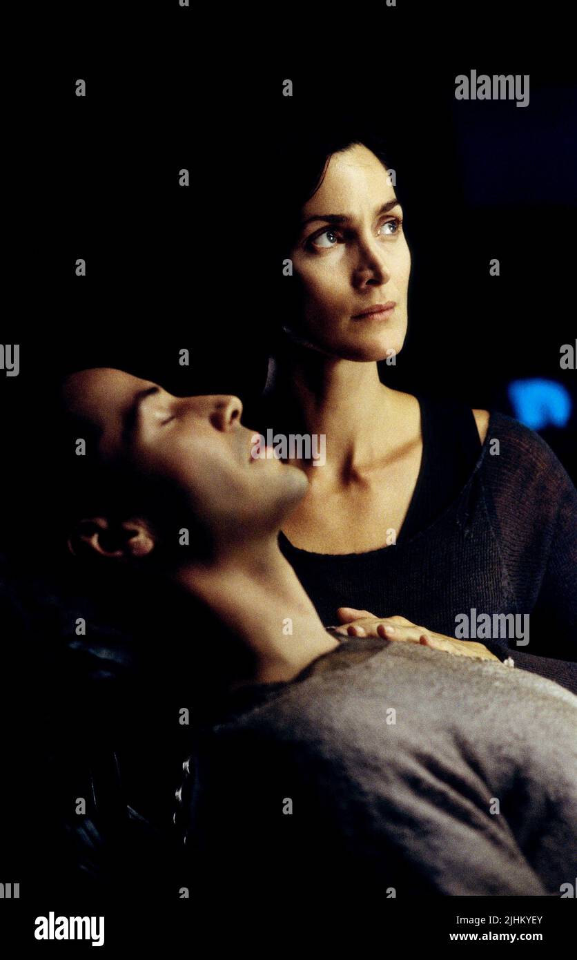 KEANU REEVES, Carrie-ANNE MOSS, Matrix Reloaded, 2003 Foto Stock