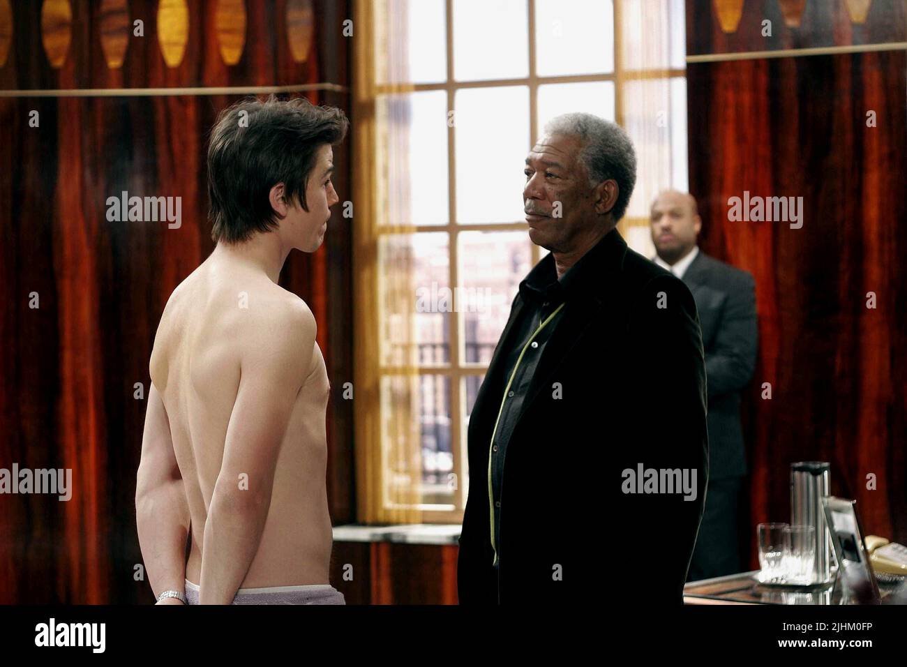 JOSH HARTNETT, Morgan Freeman, numero fortunato SLEVIN, 2006 Foto Stock