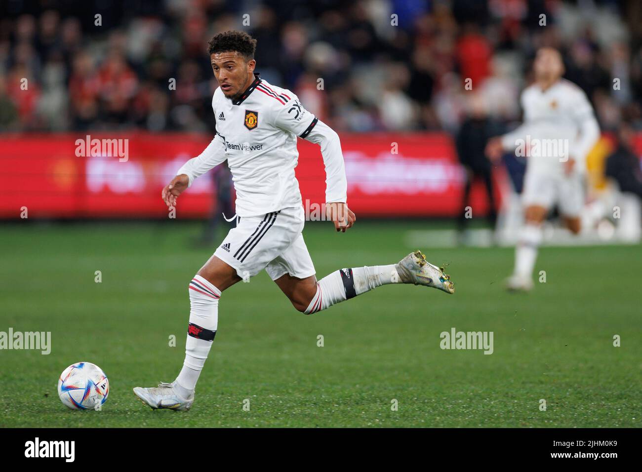 Melbourne, Australia, 19 luglio 2022. Manchester United vs Crystal Palace a Melbourne Cricket Ground (MCG) il 19 luglio 2022. Jadon Sancho in azione. Credit: Corleve/Alamy Stock Photo Foto Stock