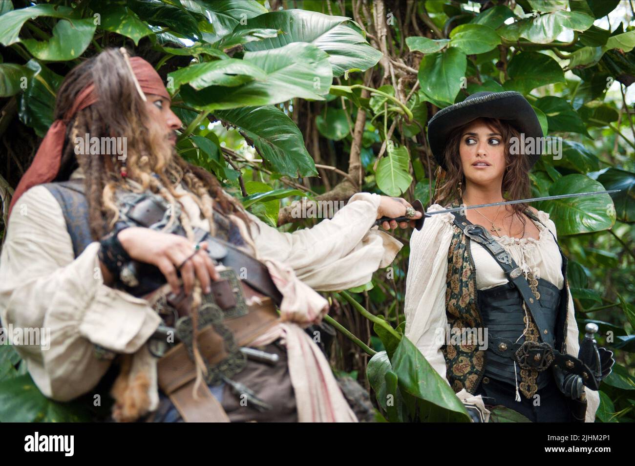 JOHNNY DEPP, Penelope Cruz, pirati dei Caraibi: il forestiero maree, 2011 Foto Stock
