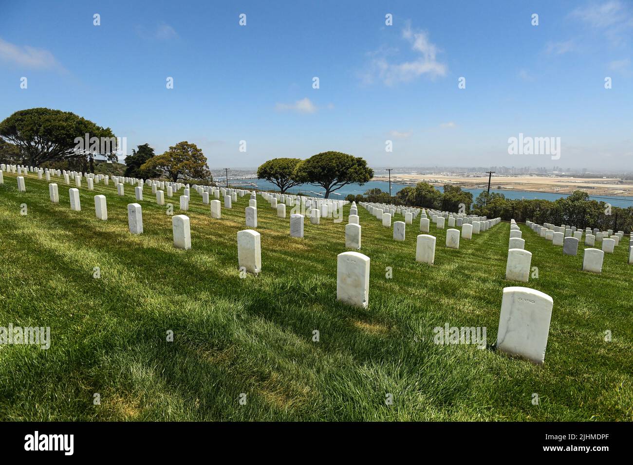 Fort Rosecrans National Cemetery, Point Loma, San Diego, California Foto Stock