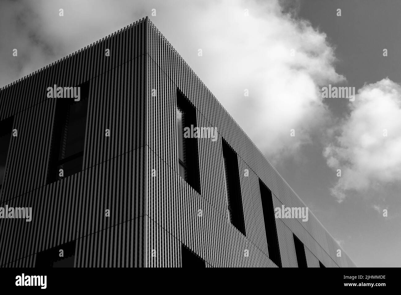 Bordo astratto di un edificio sul campus di westerberg degli ostnabruecks Foto Stock