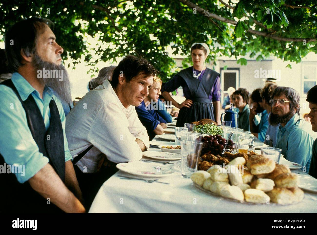 JAN RUBES, Harrison Ford, KELLY MCGILLIS, testimonianza, 1985 Foto Stock