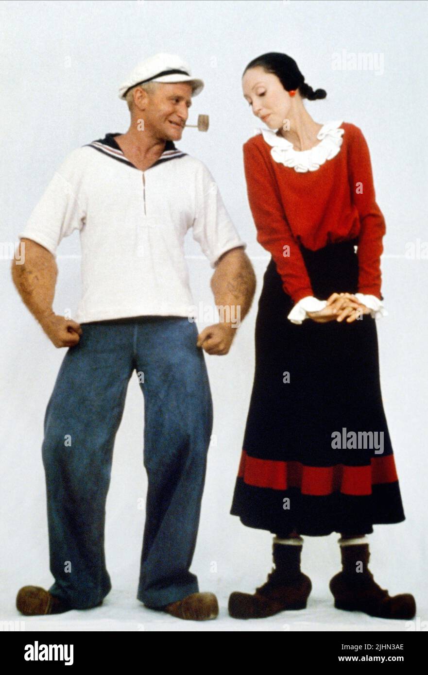 ROBIN WILLIAMS, Shelley Duvall, Popeye, 1980 Foto stock - Alamy