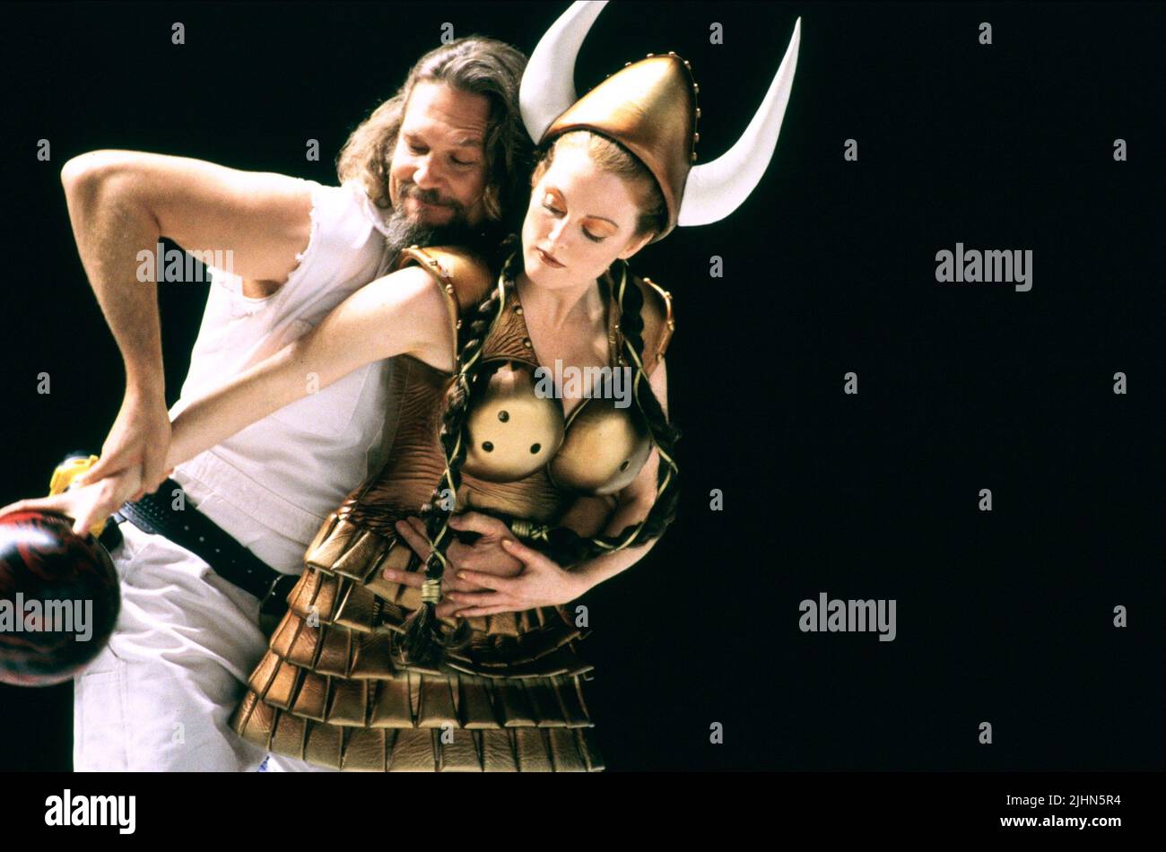 JEFF BRIDGES, Julianne Moore, il grande Lebowski, 1998 Foto Stock