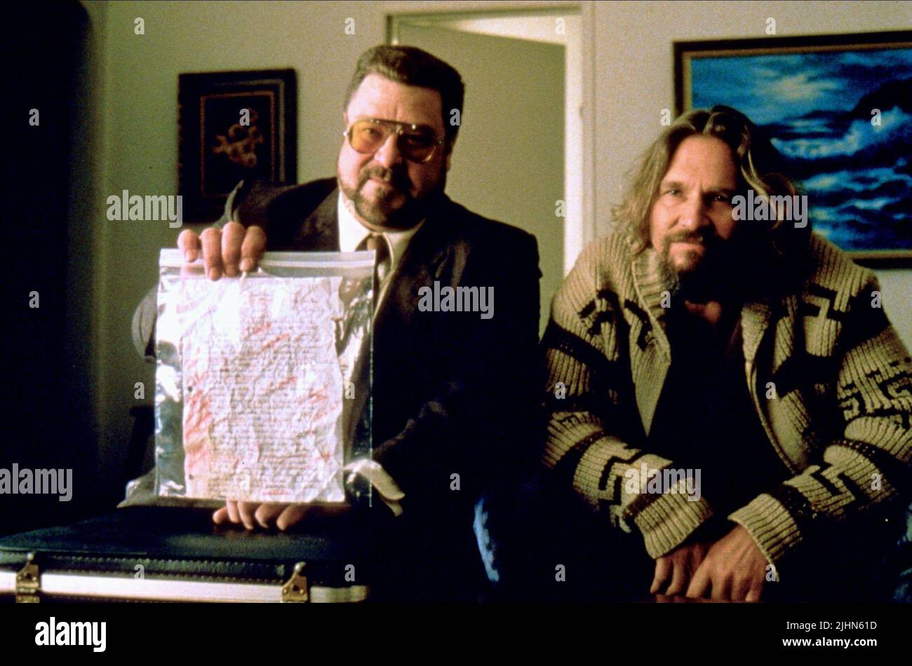 JOHN GOODMAN, Jeff Bridges, il grande Lebowski, 1998 Foto Stock