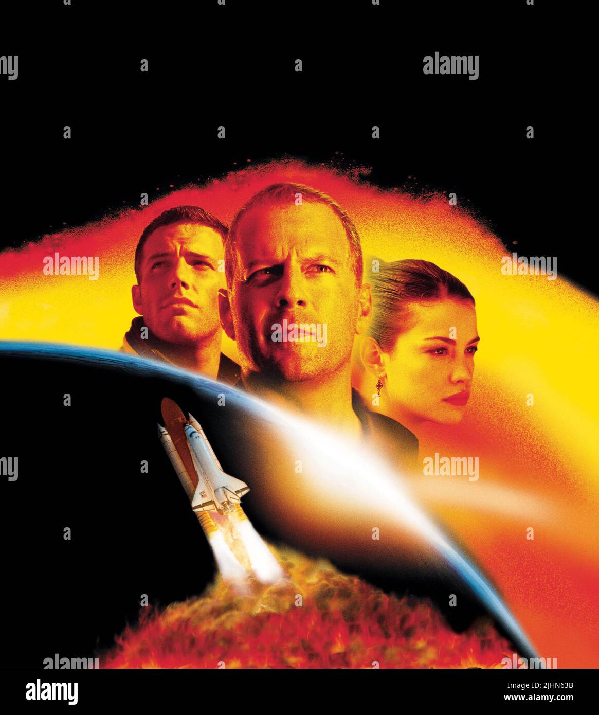 BEN AFFLECK, Bruce Willis, Liv Tyler, Armageddon, 1998 Foto Stock