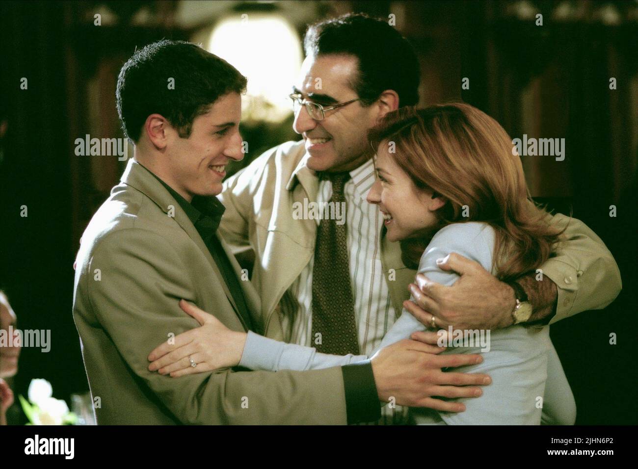 JASON BIGGS, Eugene Levy, Alyson Hannigan, AMERICAN WEDDING, 2003 Foto Stock