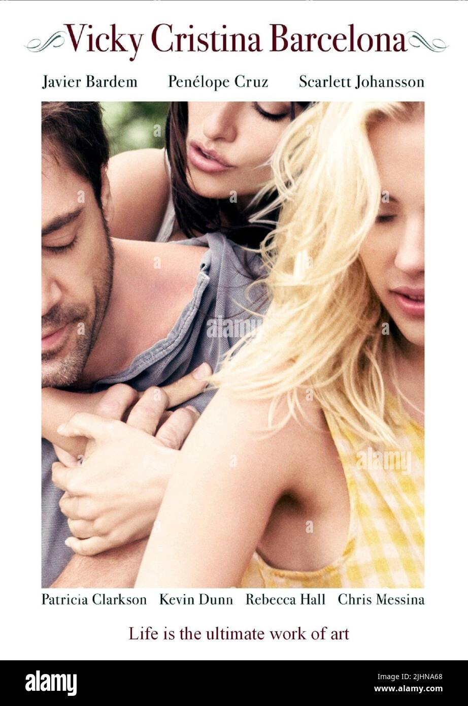JAVIER BARDEM, Penelope Cruz, Scarlett Johansson POSTER, Vicky Cristina Barcelona, 2008 Foto Stock
