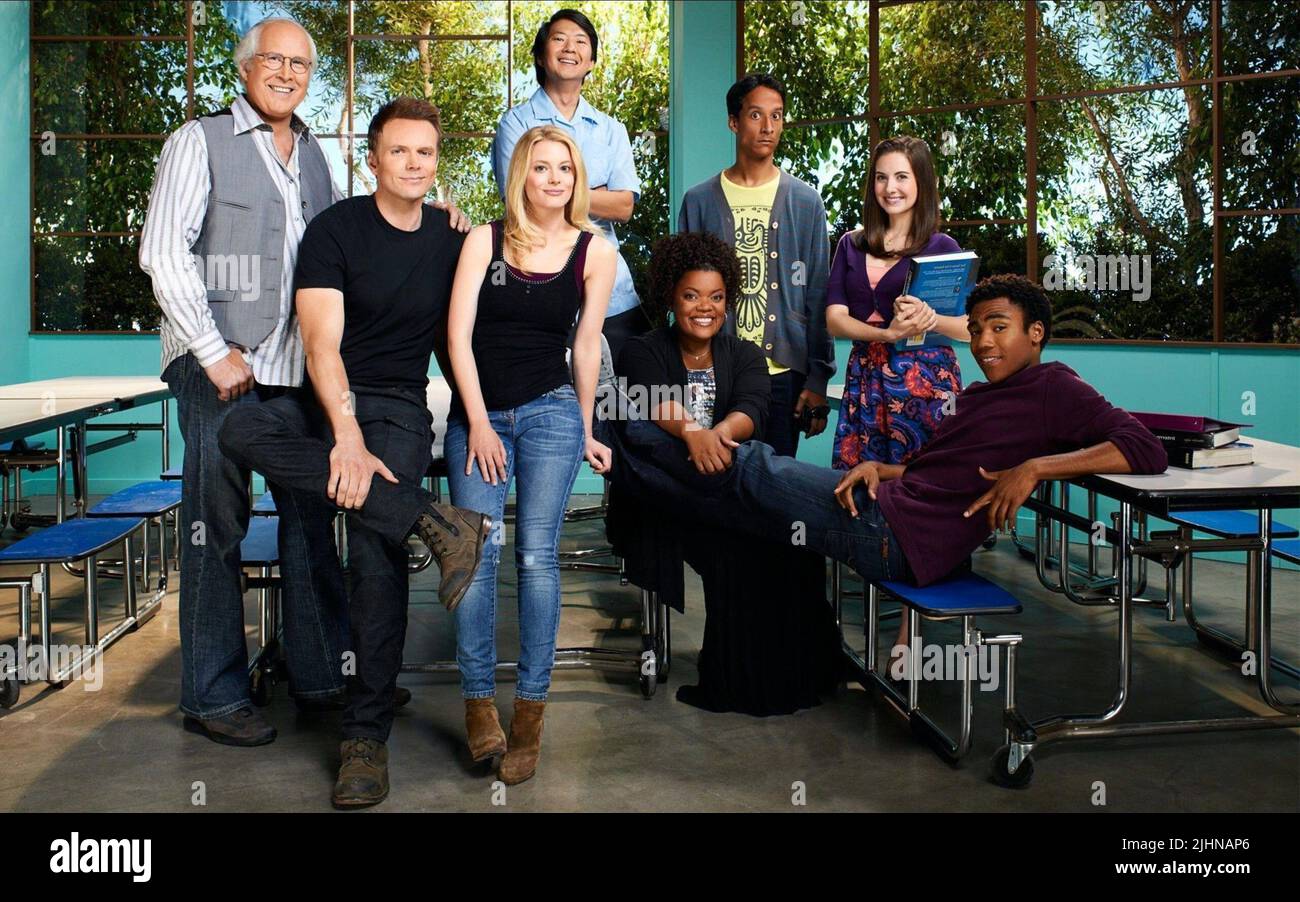 CHASE,MCHALE,JACOBS,JEONG,BROWN,PUDI,BRIE,GLOVER, COMMUNITY, 2009 Foto Stock