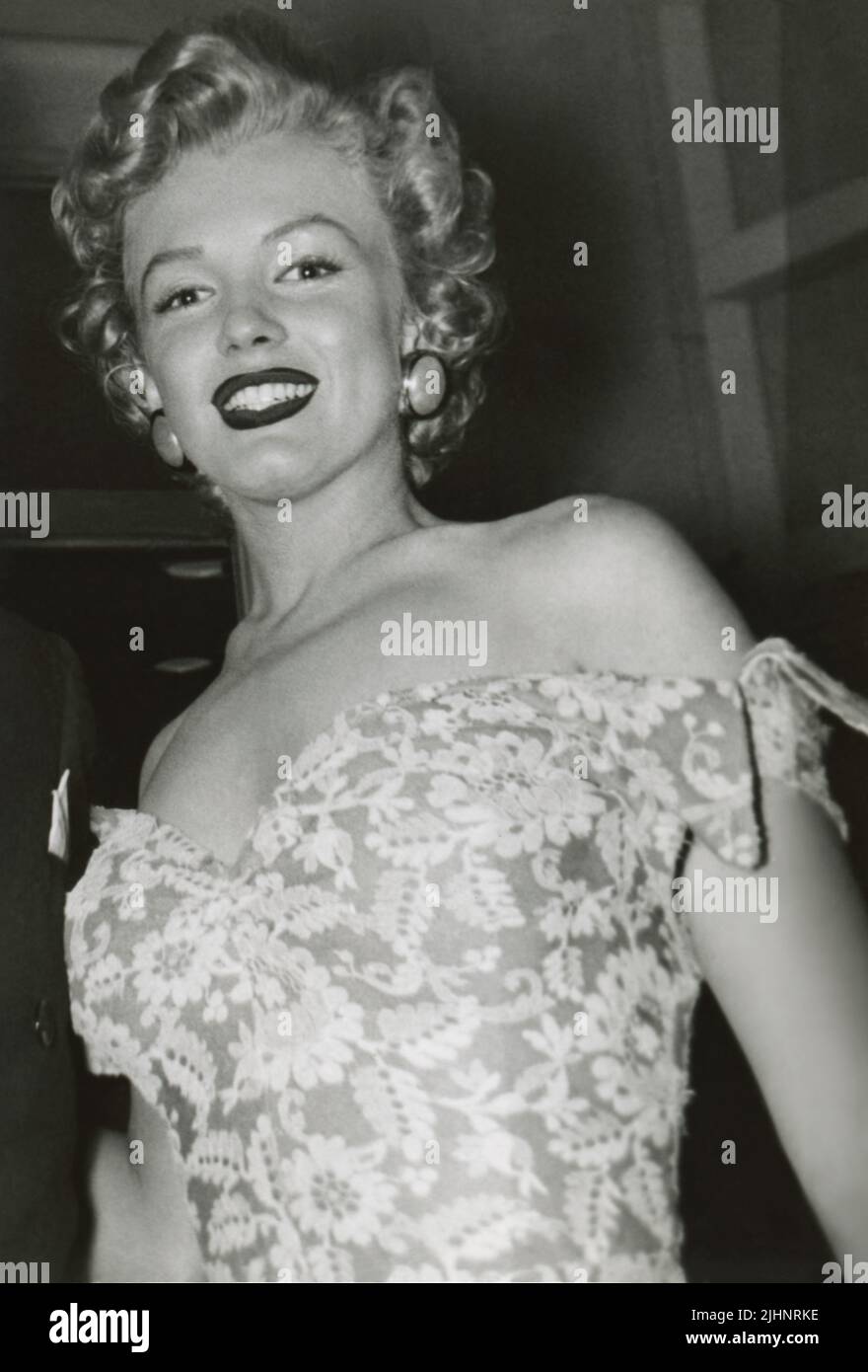 Marilyn Monroe Candid Foto Stock