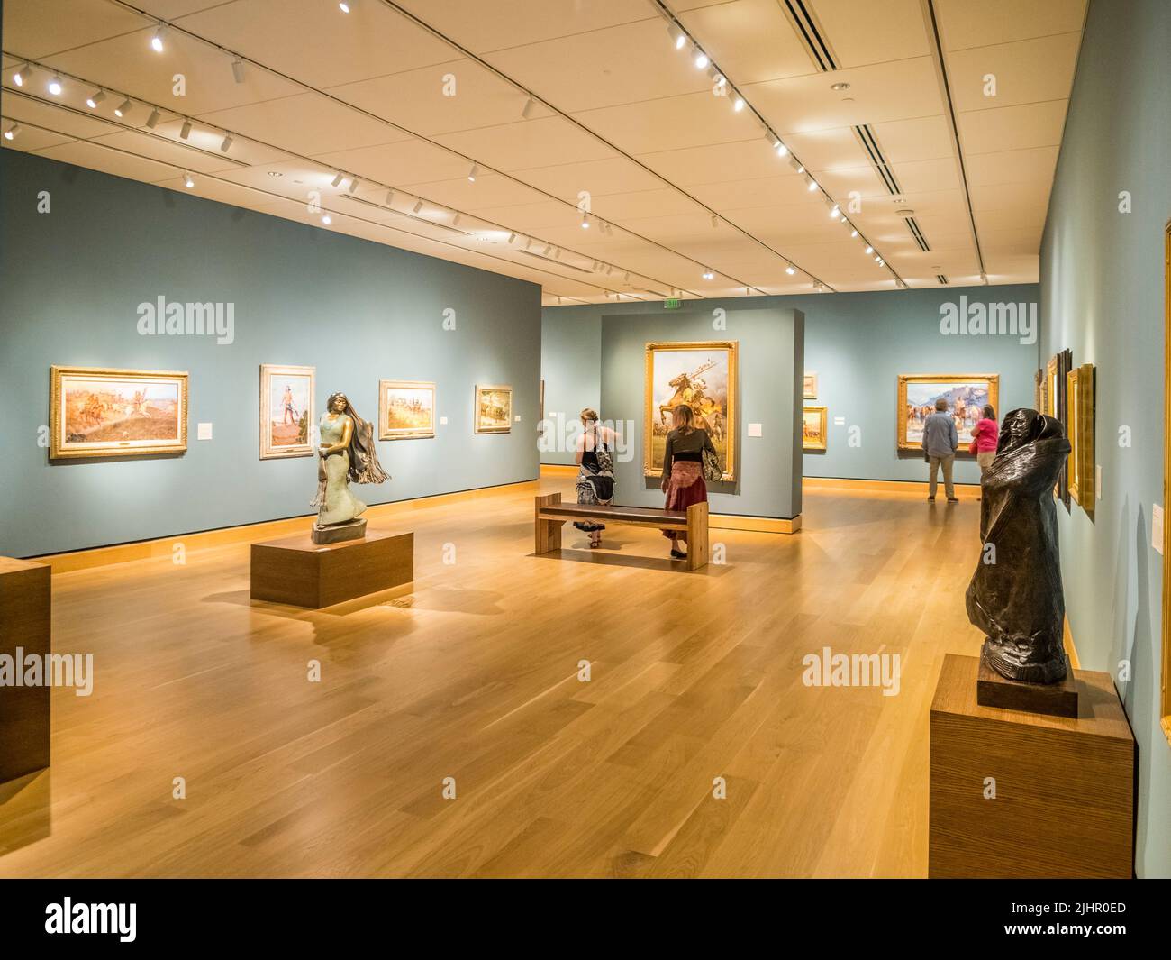 All'interno dello spazio espositivo del James Museum of Western & Wildlife Art a St Petersburg, Florida USA Foto Stock