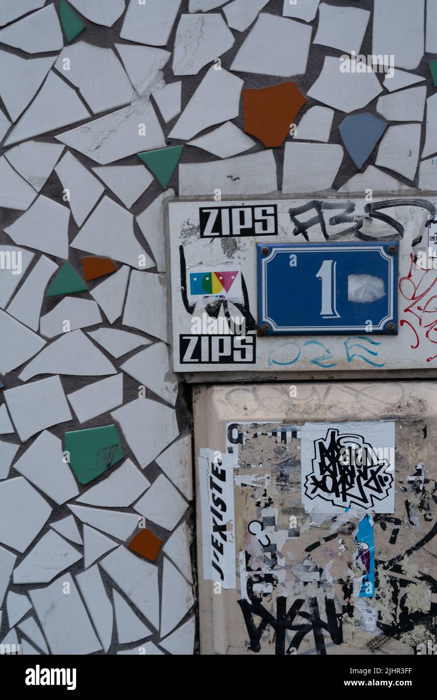 Francia, Ile de France, Parigi, 4th circondario, rue du Renard, Foto Stock