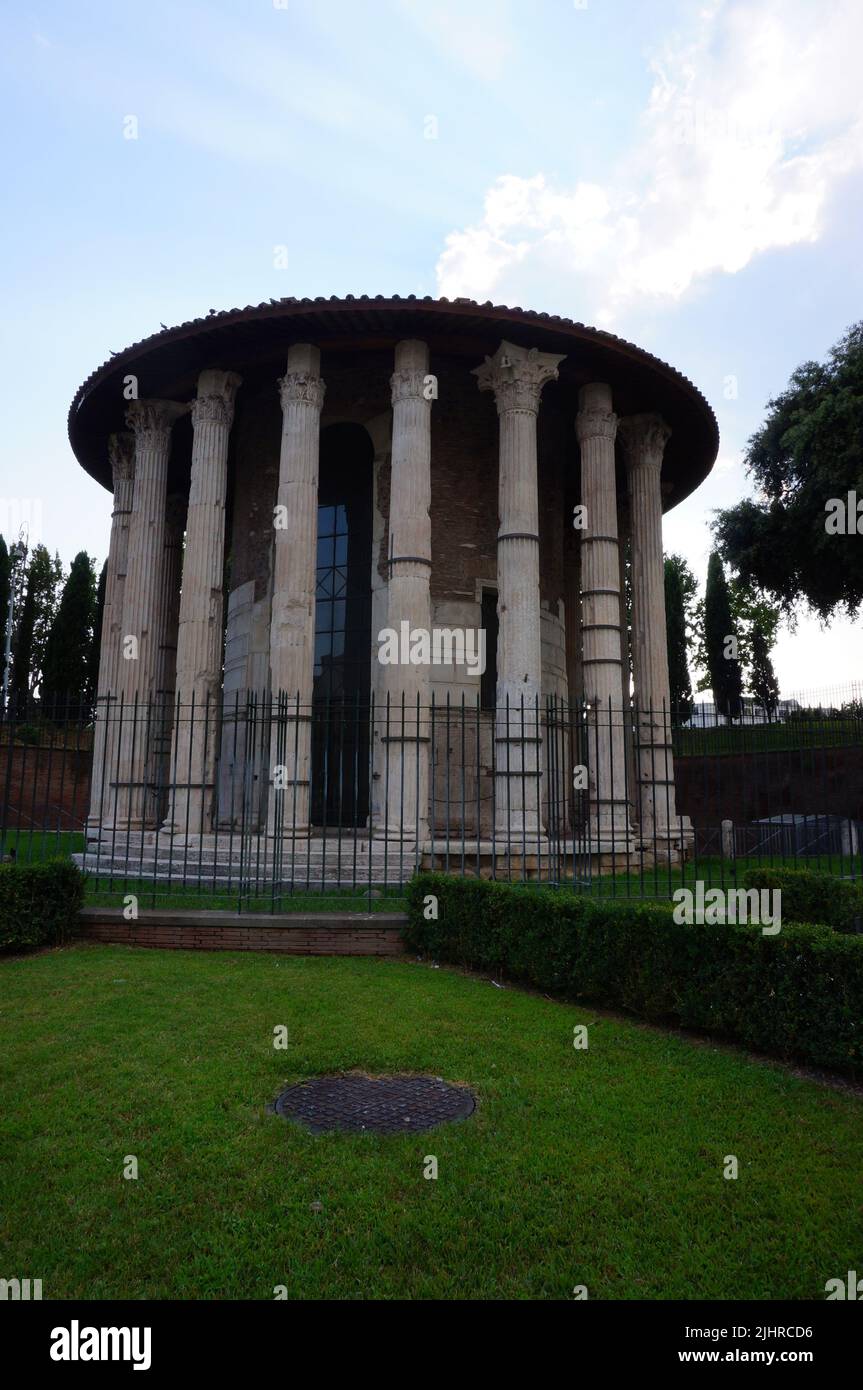 Tempio di Ercole Vittore a Roma, Italia Foto Stock