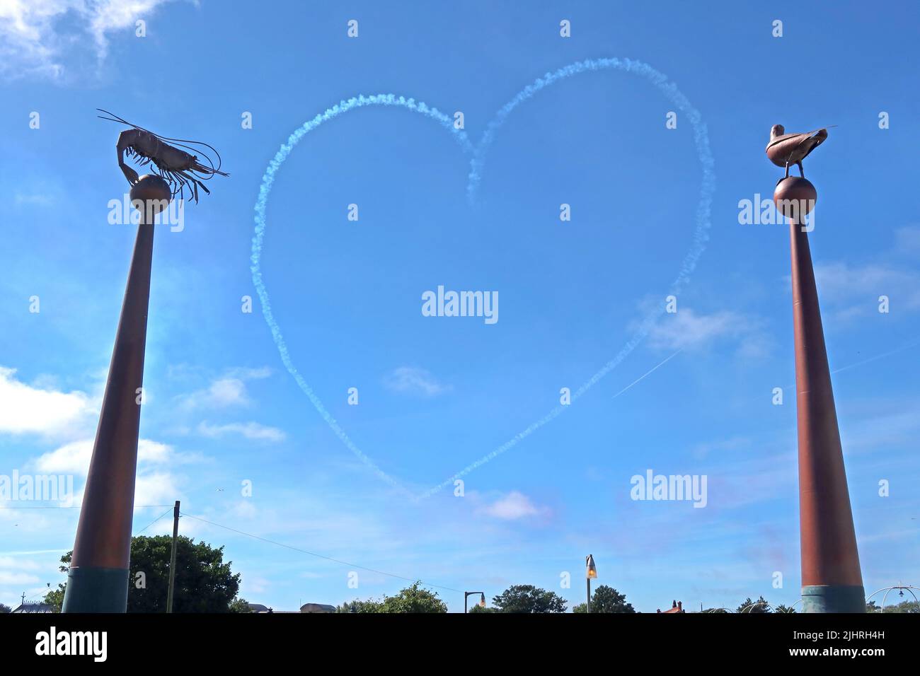 Pier and Marine Lake, Southport, Sefton Council, Lancashire, Inghilterra, REGNO UNITO, PR8 1DB Foto Stock