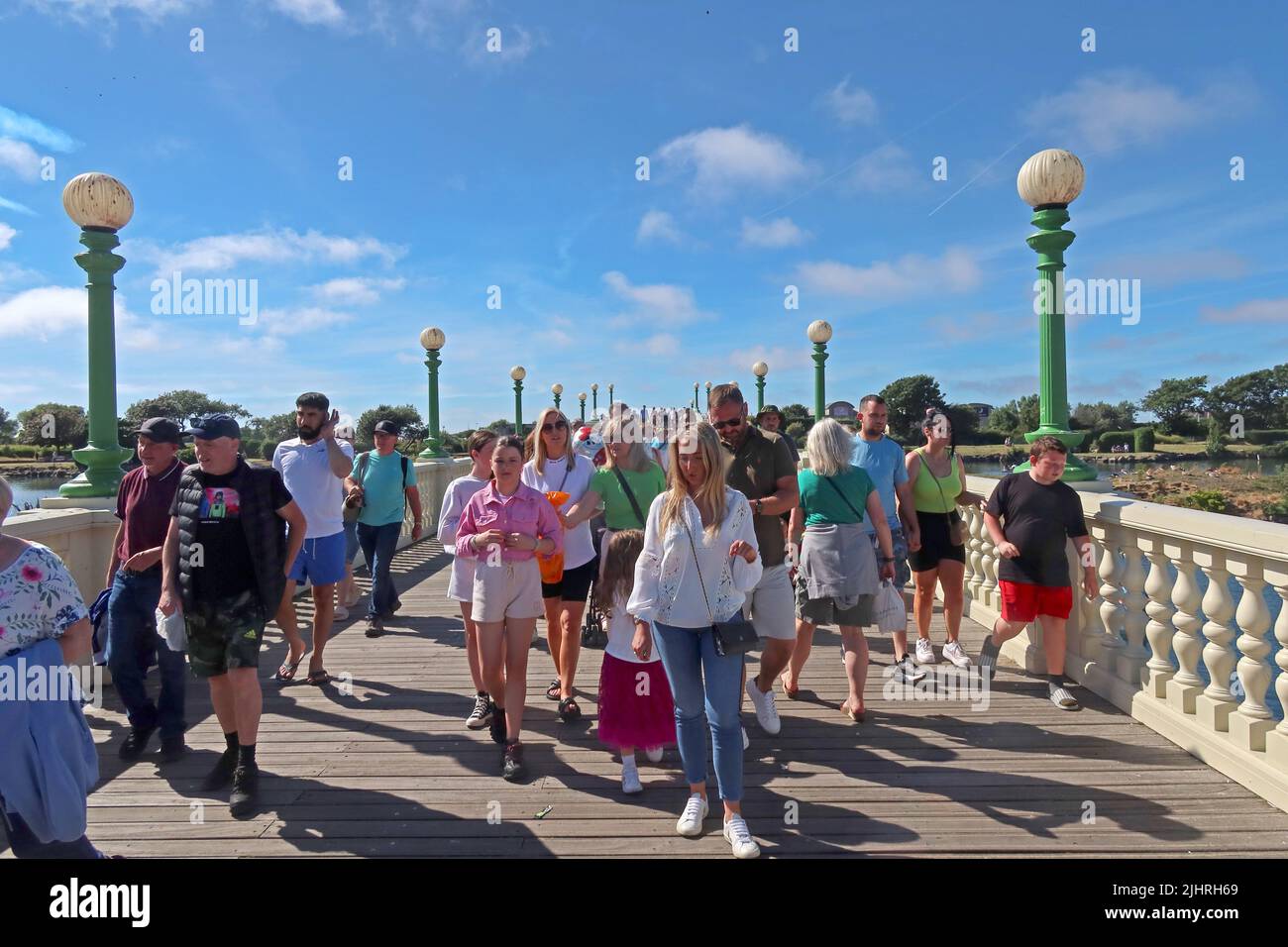 Pier and Marine Lake, Southport, Sefton Council, Lancashire, Inghilterra, REGNO UNITO, PR8 1DB Foto Stock