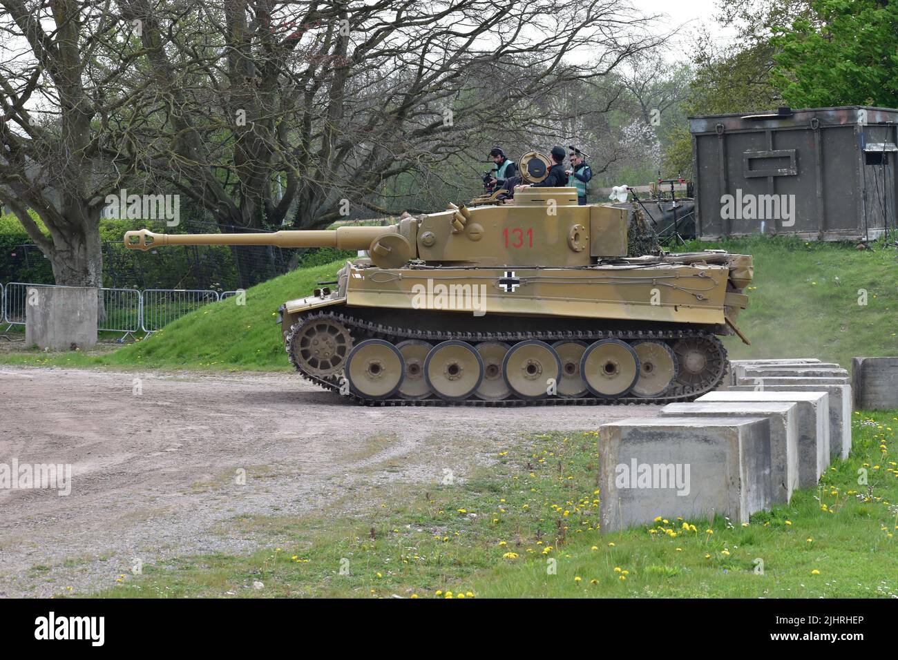 Panzerkampfwagen VI Tiger 131, il carro armato della seconda guerra mondiale, l'unico Tiger i operativo al mondo, prende il terreno della sfilata al Tiger Day Foto Stock