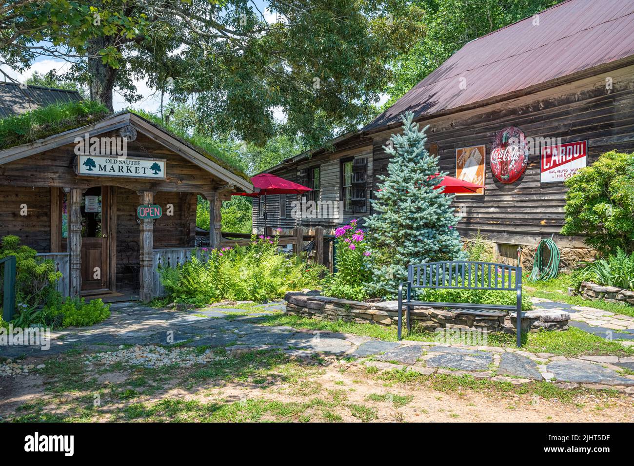 L'Old Sautee Store & Market a Sautee Nacoochee vicino Helen nelle montagne della Georgia nord-orientale. (USA) Foto Stock