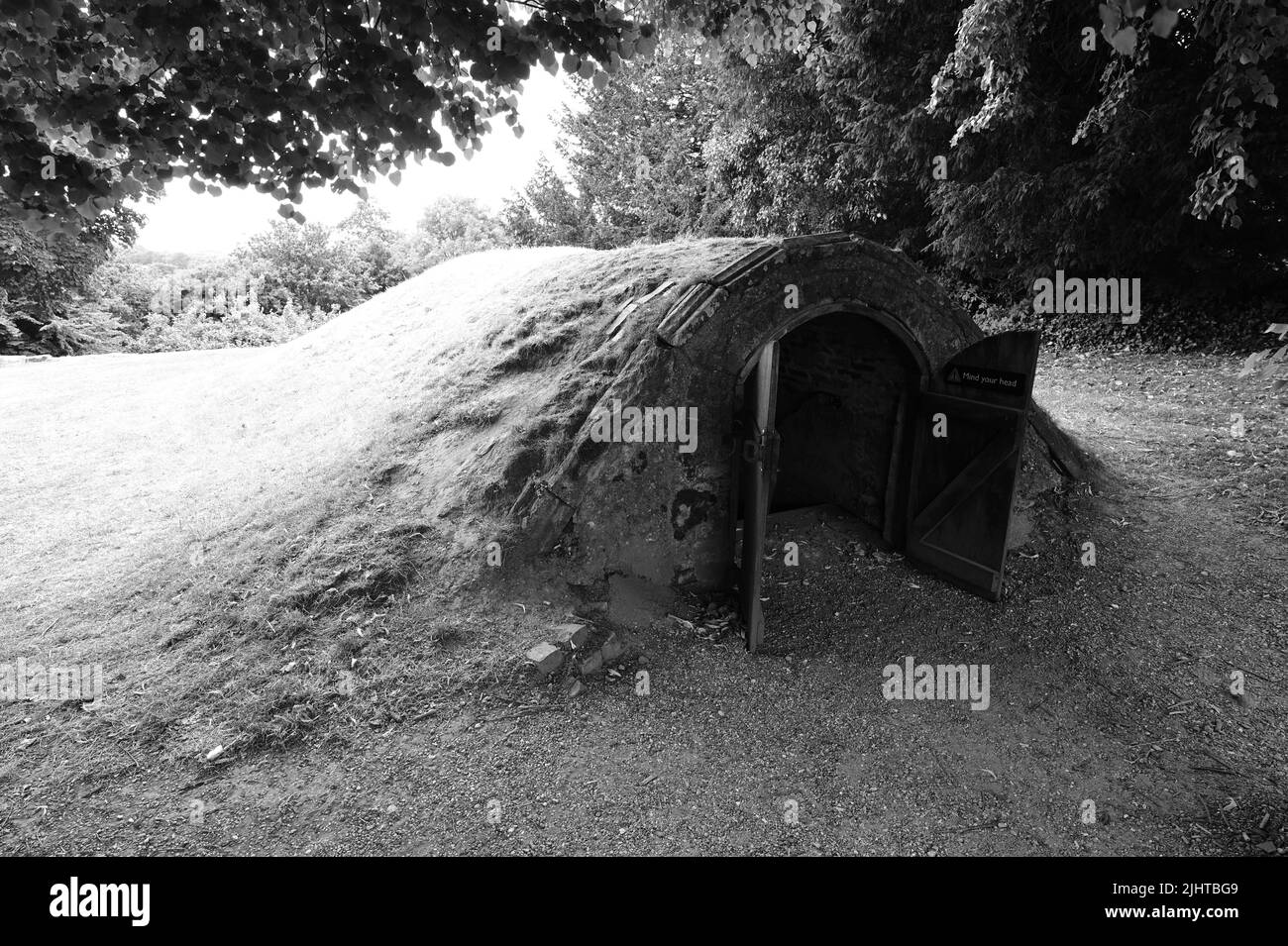 Un frigorifero bunker medievale. Foto Stock