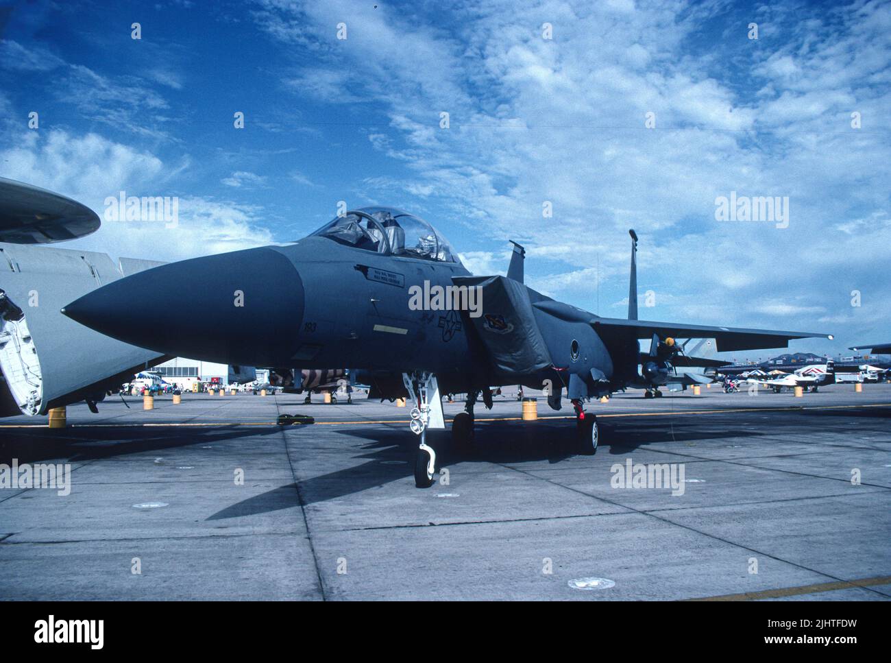 F-15 Eagle in mostra al MCAS Miramar Air Show Foto Stock