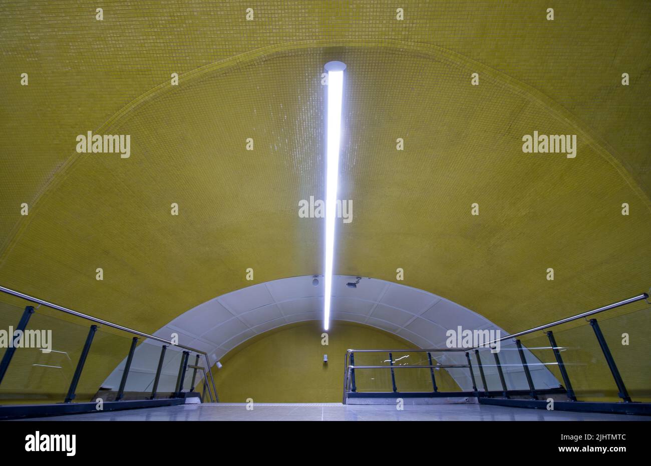 Stazione Ñuñoa, linea 6, metropolitana Santiago Foto Stock