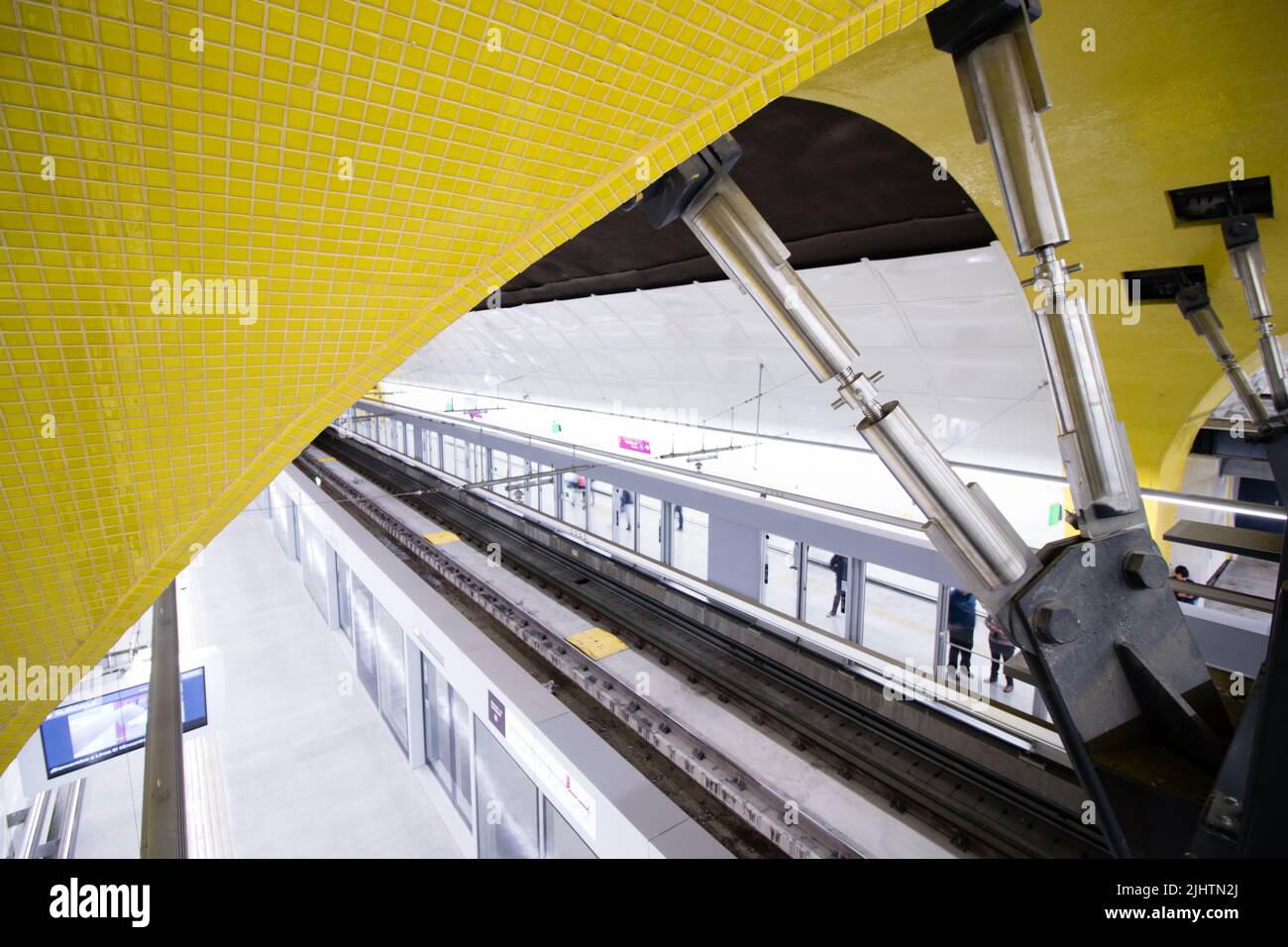 Stazione Ñuñoa, linea 6, metropolitana Santiago Foto Stock