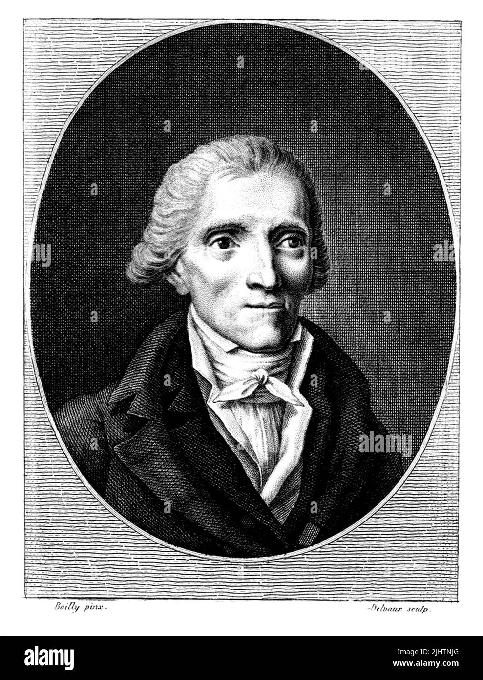 1790 ca. , Parigi , FRANCIA : lo scrittore e drammaturgo francese Jean-Francis COLLIN d'HARLEVILLE ( 1755 - 1806 ). Ritratto del XIX secolo di Boilly , inciso da Delvaux . - HARLEVILLE - PLAYWRITER - TEATRO - TEATRO - DRAMMATURGO - multimediale - SCRITTORE - LETTERATO - LETTERATURA - LETTERATURA - FRANCIA - incisione - incisione - ritratto - storia - FOTO STORICHE - colletto - colletto --- ARCHIVIO GBB Foto Stock