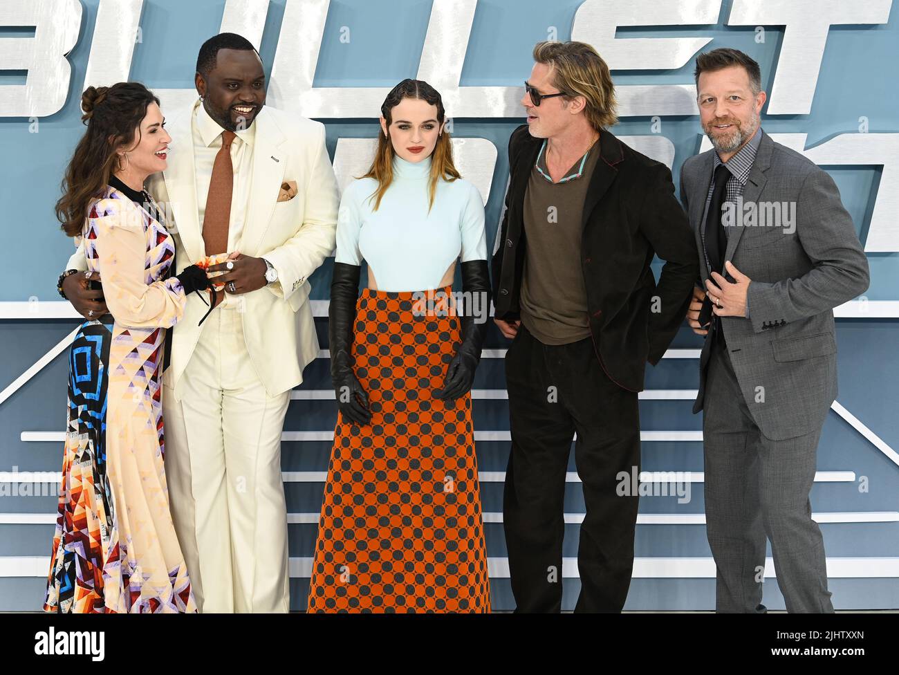 Luglio 20th, 2022. Londra, Regno Unito. Kelly McCormick, Brian Tiree Henry, Joey King, Brad Pitt e David Leitch partecipano allo Screening speciale del treno Bullet UK, Cineworld Leicester Square, Londra. Credit: Doug Peters/EMPICS/Alamy Live News Foto Stock
