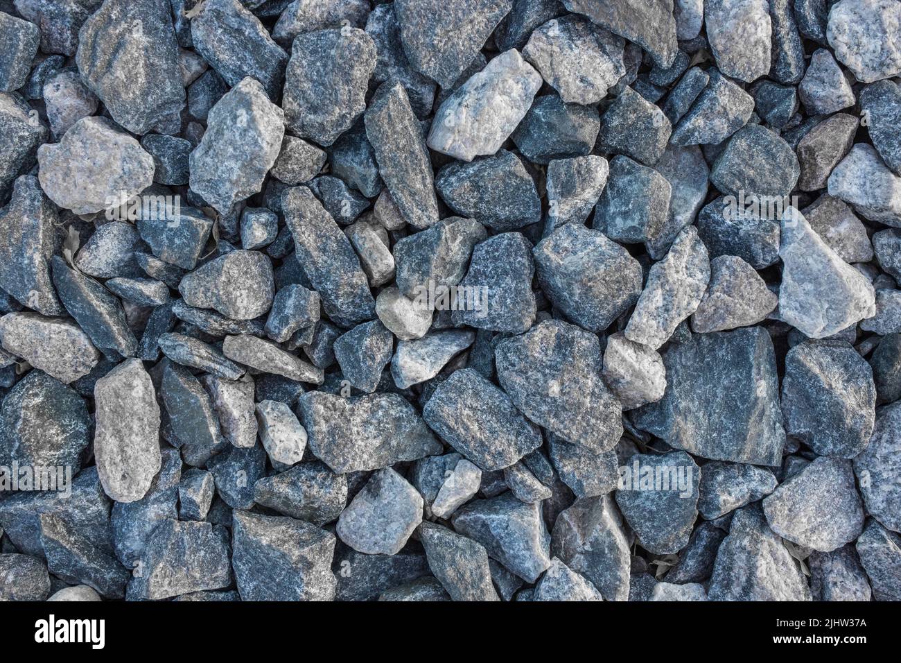 Rubble pietra industriale dura materiale trama sfondo Abstract Blue Pattern. Foto Stock