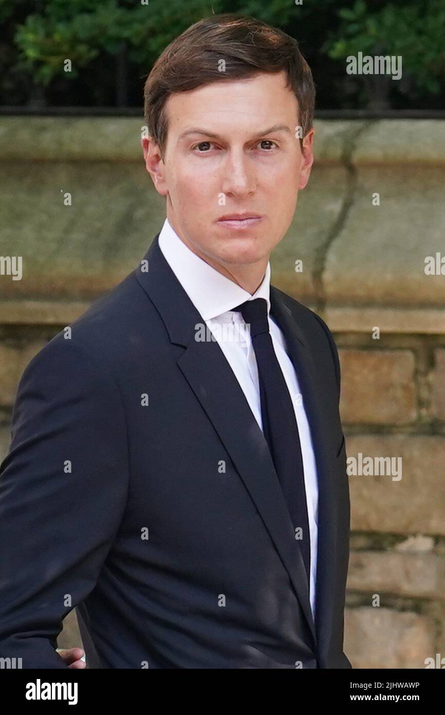 New York, NY, USA. 20th luglio 2022. Jared Kushner in partecipazione al funerale di Ivana Trump, St. Vincent Ferrer Roman Catholic Church, New York, NY 20 luglio 2022. Credit: Kristin Callahan/Everett Collection/Alamy Live News Foto Stock