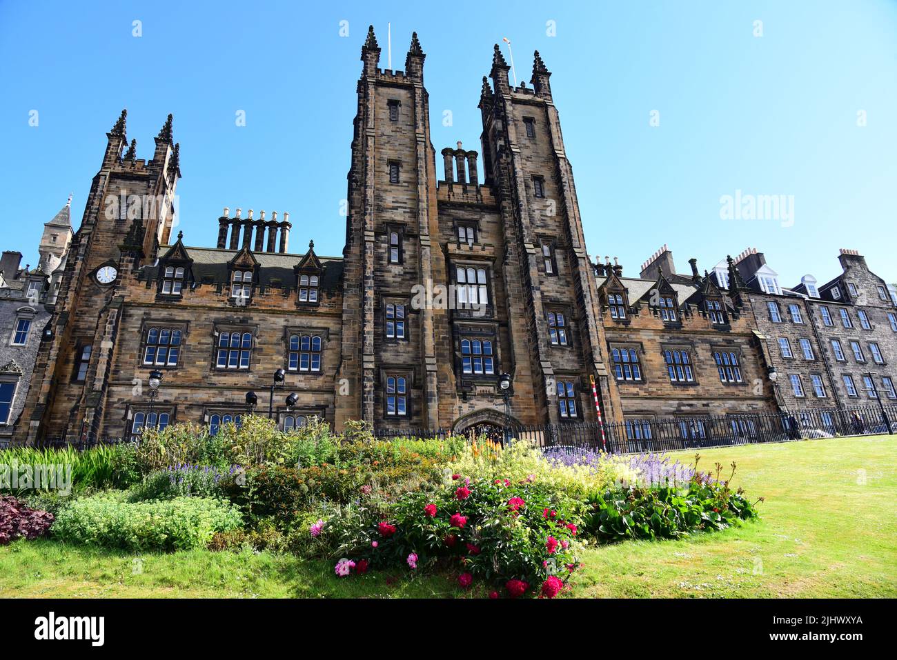 The New College of the University of Edinburgh, Scotland, United Kingdom, Europe Foto Stock