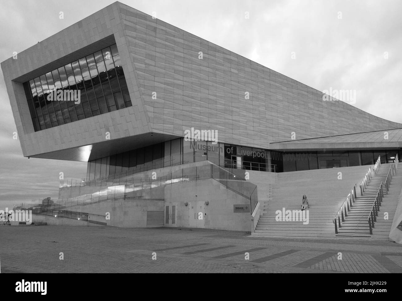 Il Museo di Liverpool - versione in bianco e nero Foto Stock