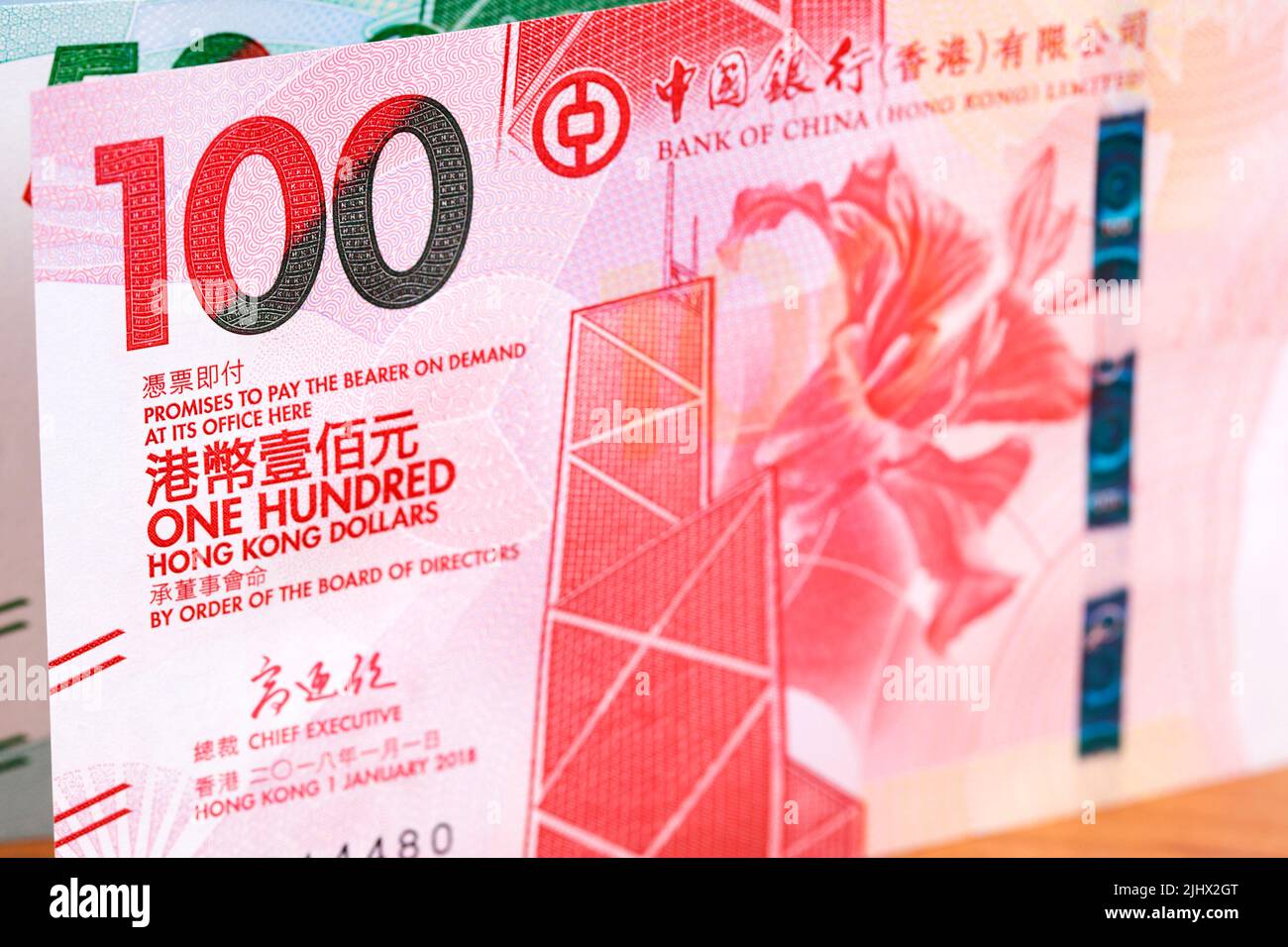 Hong Kong soldi - dollaro un background di affari Foto Stock