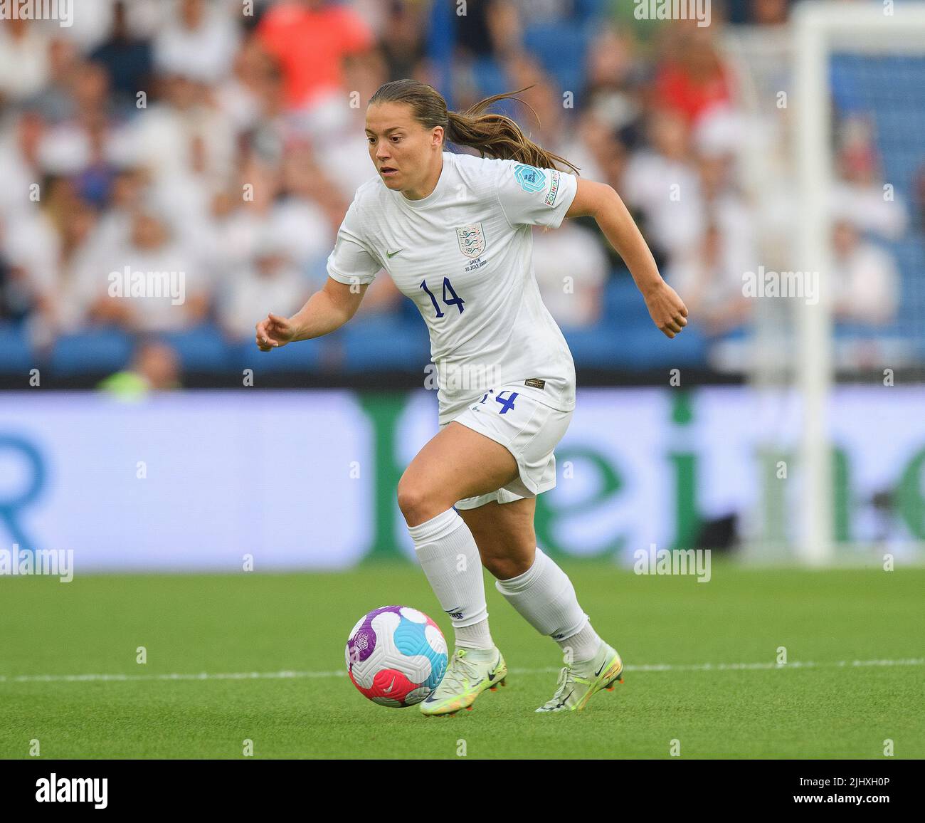 20 lug 2022 - Inghilterra / Spagna - UEFA Women's Euro 2022 - Quarter Final - Brighton & Hove Community Stadium Inghilterra Lauren Hemp durante la partita contro la Spagna. Picture Credit : © Mark Pain / Alamy Live News Foto Stock