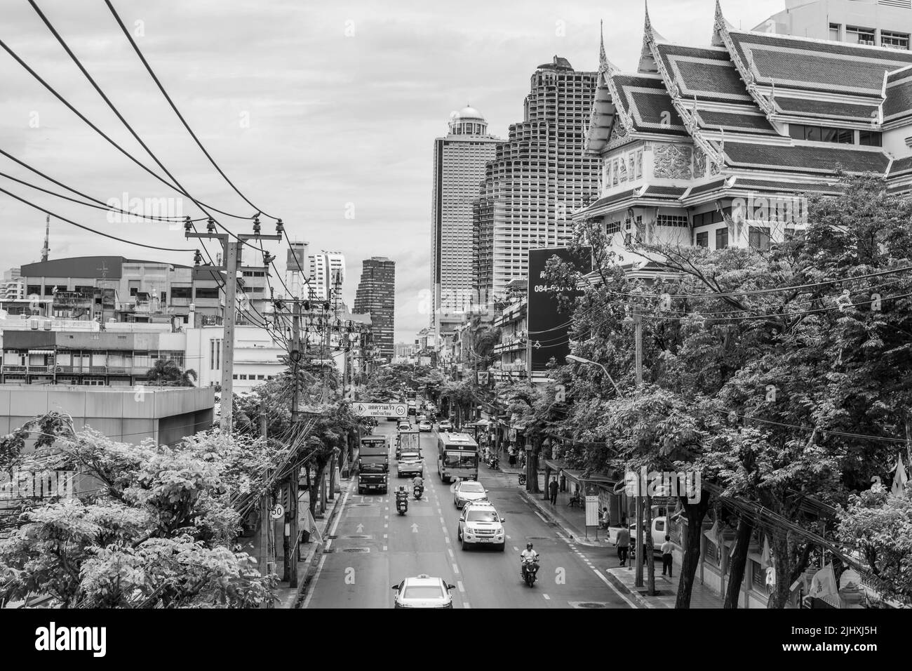 Un'idea di un distretto urbano di Bangkok Thailandia Sud-Est asiatico Foto Stock