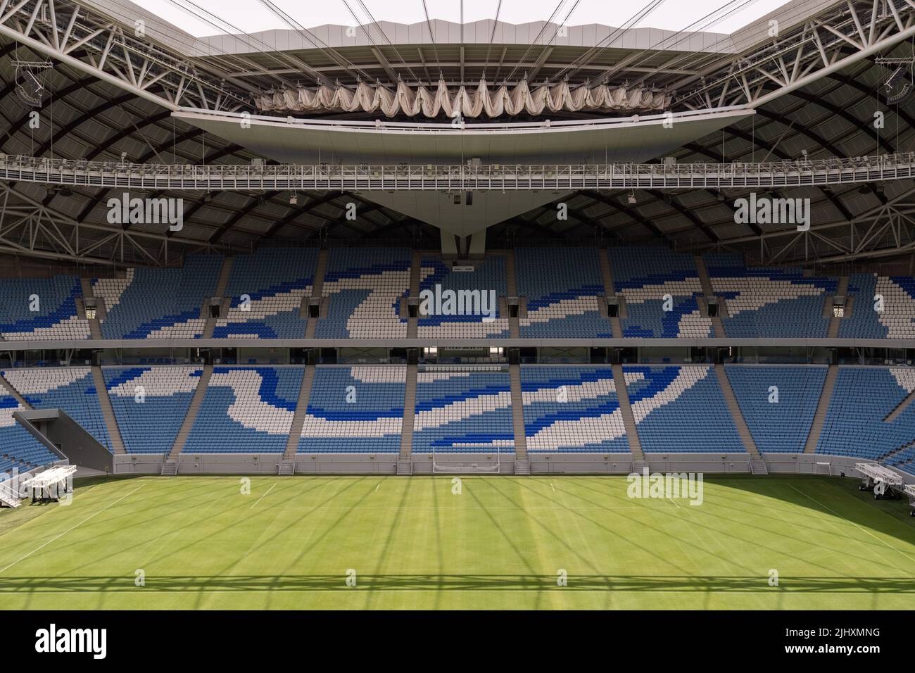 Al Janoub Stadium di Wakrah, Qatar, una delle 8 sedi che ospiterà le partite durante la Coppa del mondo FIFA Qatar 2022. Foto Stock