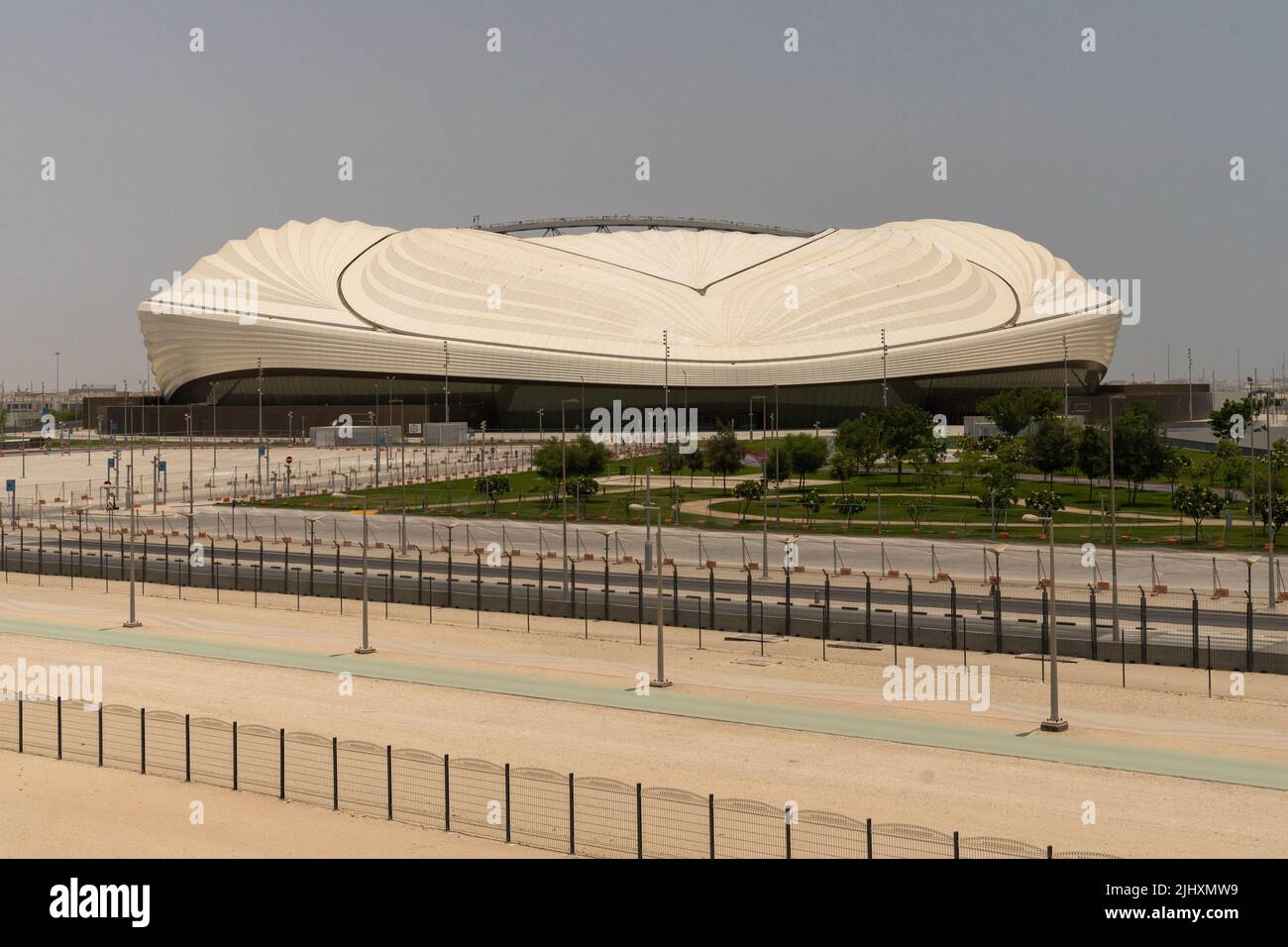 Al Janoub Stadium di Wakrah, Qatar, una delle 8 sedi che ospiterà le partite durante la Coppa del mondo FIFA Qatar 2022. Foto Stock