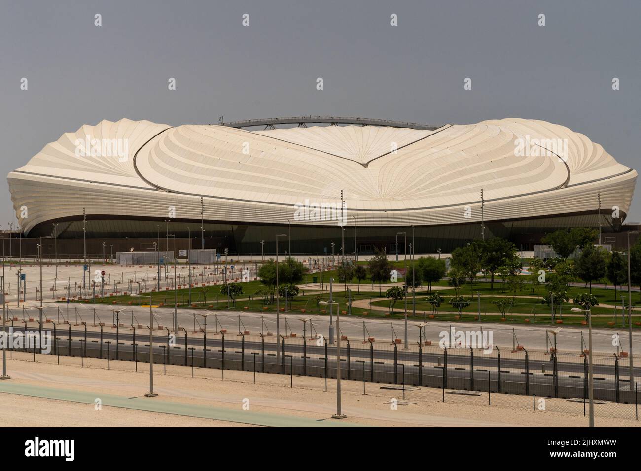 Al Janoub Stadium di Wakrah, Qatar, una delle 8 sedi che ospiterà le partite durante la Coppa del mondo FIFA Qatar 2022. Foto Stock