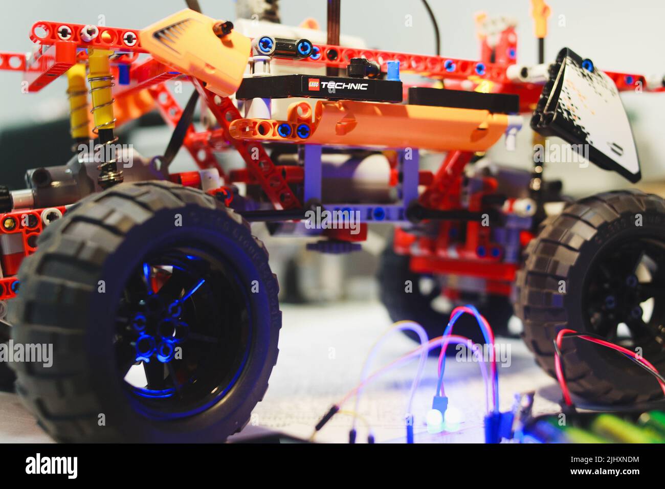 Breadboard meccatronica costruttore tecnico LEGO Foto Stock