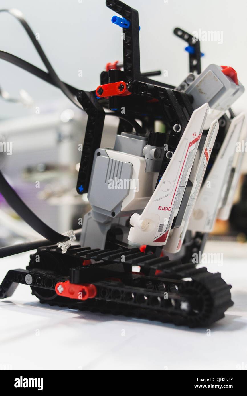 Concetto di tecnologia innovativa per costruttori di robot Foto Stock