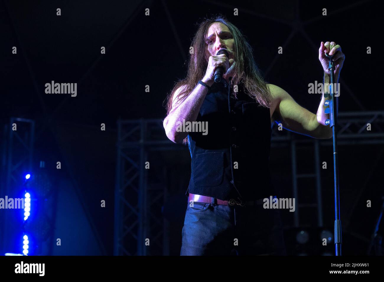 Roma, Italia. 19th luglio 2022. Concerto di cantante e cantautore italiano Manuel Agnelli al Festival di Villa Ada a Roma. (Foto di Claudio Enea/Pacific Press) Credit: Pacific Press Media Production Corp./Alamy Live News Foto Stock