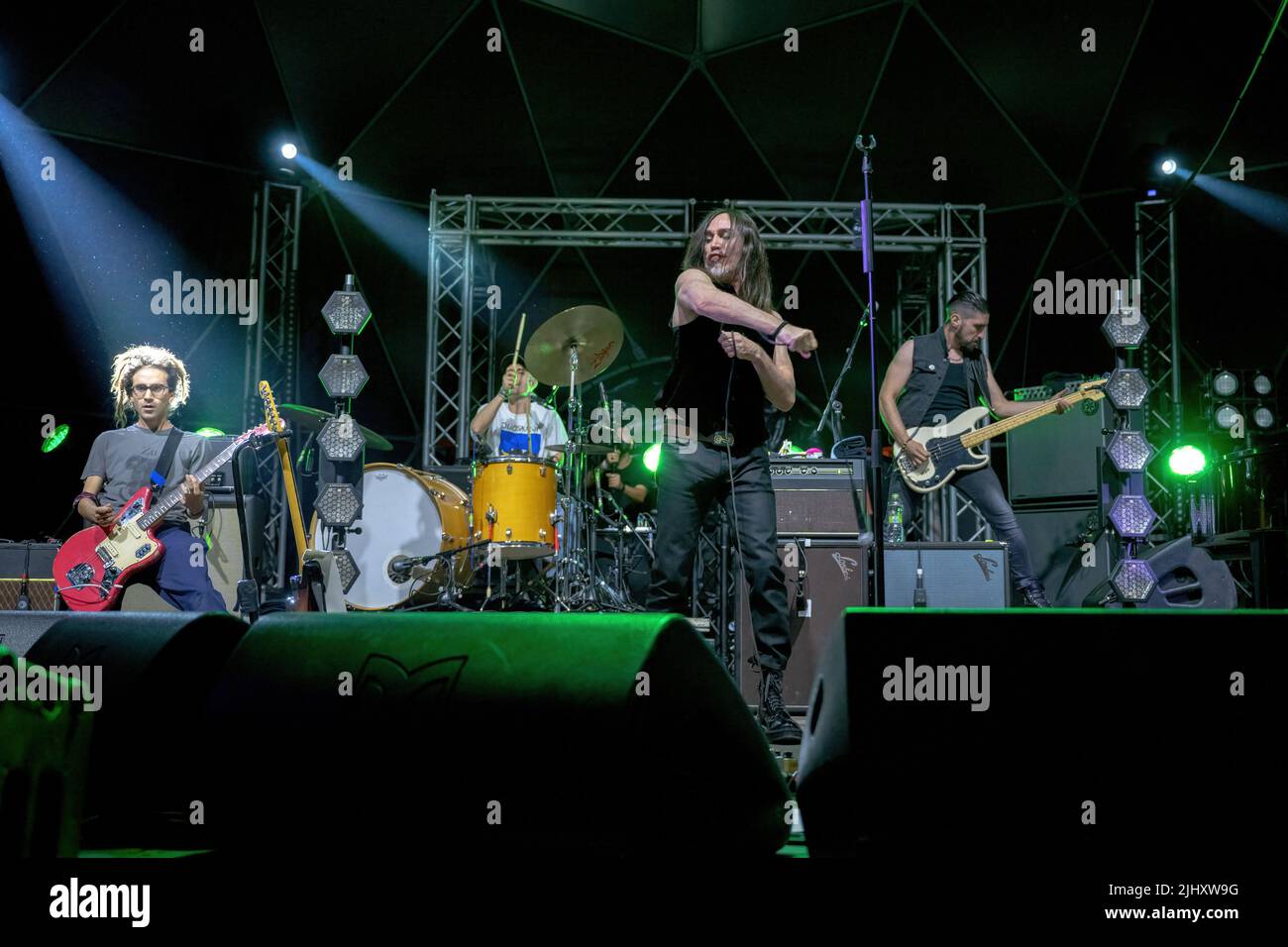 Roma, Italia. 19th luglio 2022. Concerto di cantante e cantautore italiano Manuel Agnelli al Festival di Villa Ada a Roma. (Foto di Claudio Enea/Pacific Press) Credit: Pacific Press Media Production Corp./Alamy Live News Foto Stock