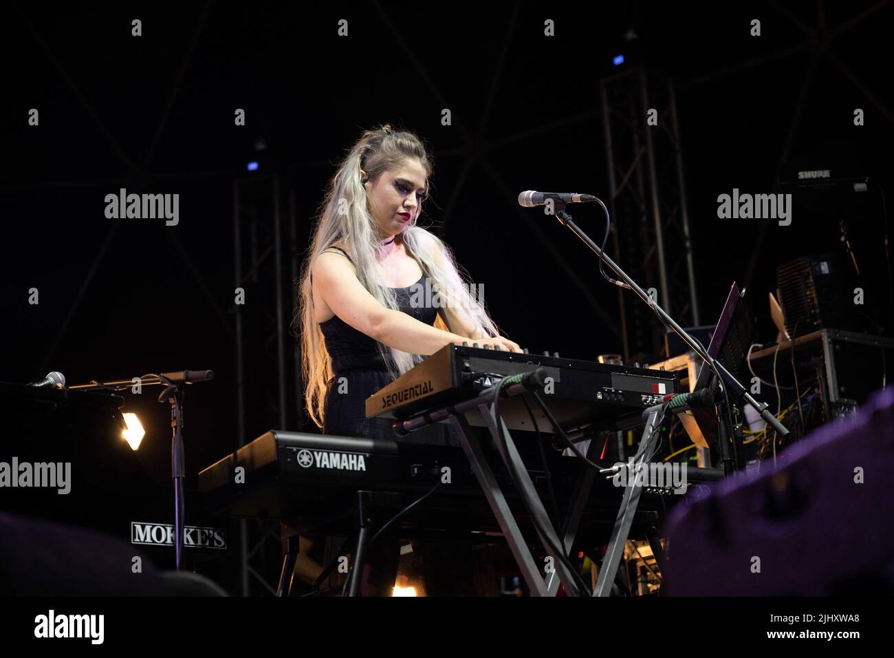 Roma, Italia. 19th luglio 2022. Concerto di cantante e cantautore italiano Manuel Agnelli al Festival di Villa Ada a Roma. (Foto di Claudio Enea/Pacific Press) Credit: Pacific Press Media Production Corp./Alamy Live News Foto Stock