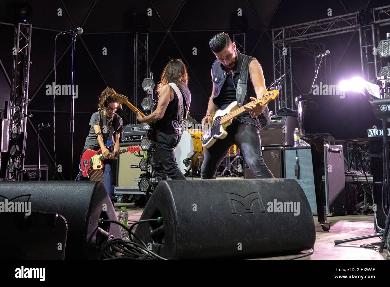 Roma, Italia. 19th luglio 2022. Concerto di cantante e cantautore italiano Manuel Agnelli al Festival di Villa Ada a Roma. (Foto di Claudio Enea/Pacific Press) Credit: Pacific Press Media Production Corp./Alamy Live News Foto Stock