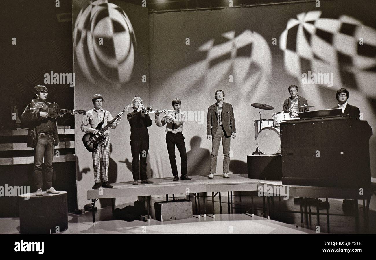 MANFRED MANN UK gruppo rock inon Top of the Pops nel 1965. Foto: Tony Gale Foto Stock