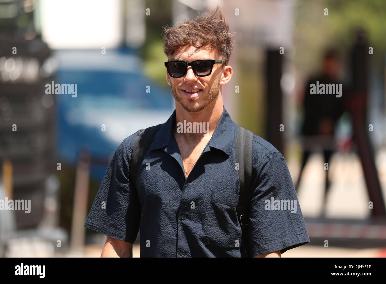 21st luglio 2022, circuito Paul Ricard, le Castellet, Marsiglia, Francia: Francese F1 Giovedi arrivi: Scuderia AlphaTauri, Pierre Gasly Foto Stock